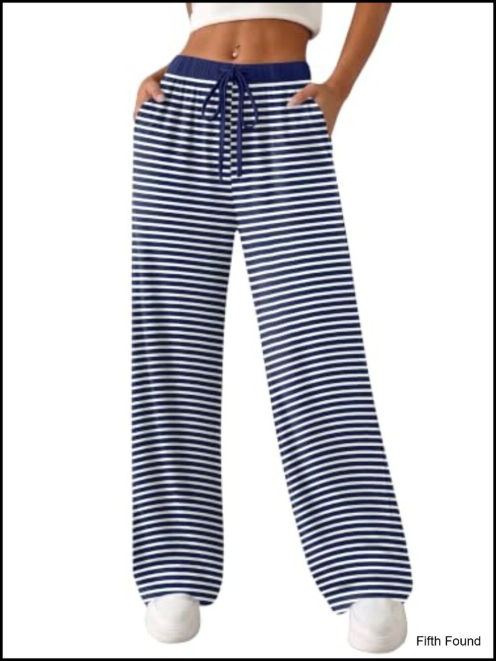 Y2K Lounge Pajama Pants with Pockets, Drawstring Waist, Soft Knit